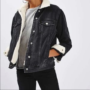 Top shop Black Jean Moto Jacket